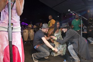 Damon Albarn and Rachid Taha, Africa Express Paris 2009