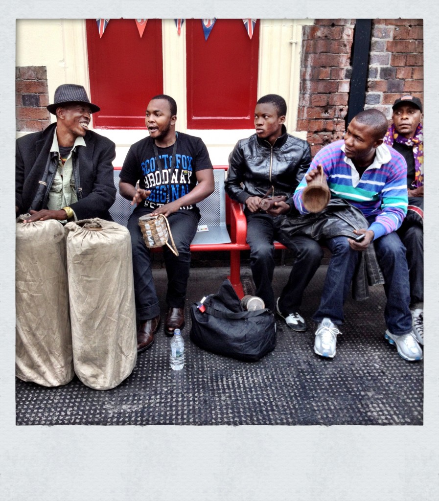 Jupiter and Okwess International at Carlisle Railway Station, September 2012. Photo by Andy Morgan