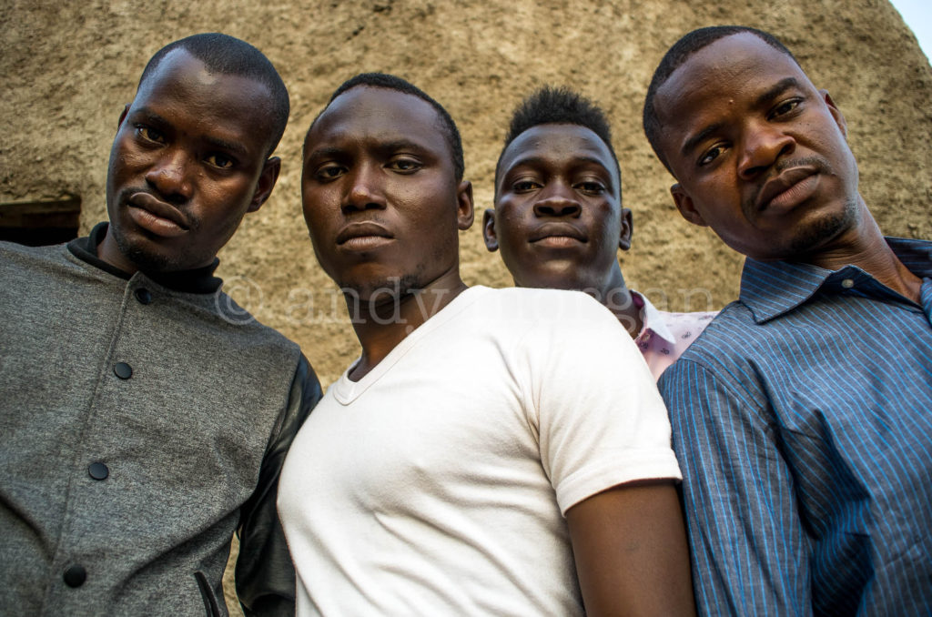 Songhoy Blues (L-R Garba, Ali, Nat, Oumar), Bamako, Mali - 2014. Photo: Andy Morgan